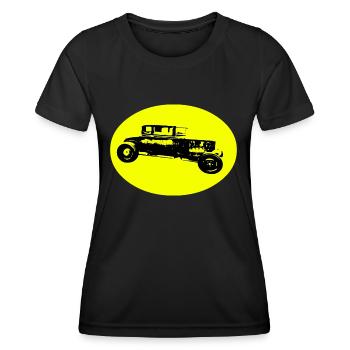 Car - Women's Functional T-Shirt - black - Front - AI Model Female 172 light (172cm)