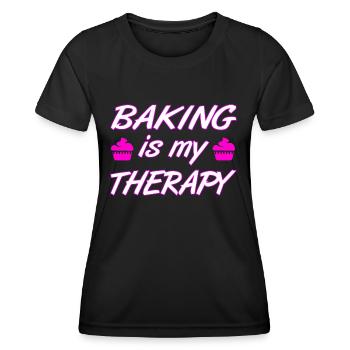 Bake - Women's Functional T-Shirt - black - Front - AI Model Female 172 light (172cm)