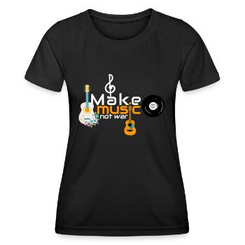 Music - Women's Functional T-Shirt - black - Front - AI Model Female 172 light (172cm)