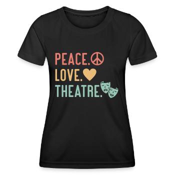 Actrice Drame Broadway Musical Theater - T-shirt sport Femme - noir - Devant - AI Model Female 172 light (172cm)