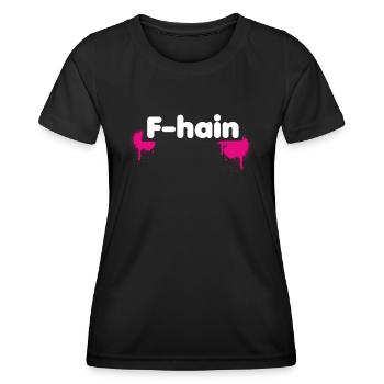 F-Hain Berlin - Women's Functional T-Shirt - black - Front - AI Model Female 172 light (172cm)