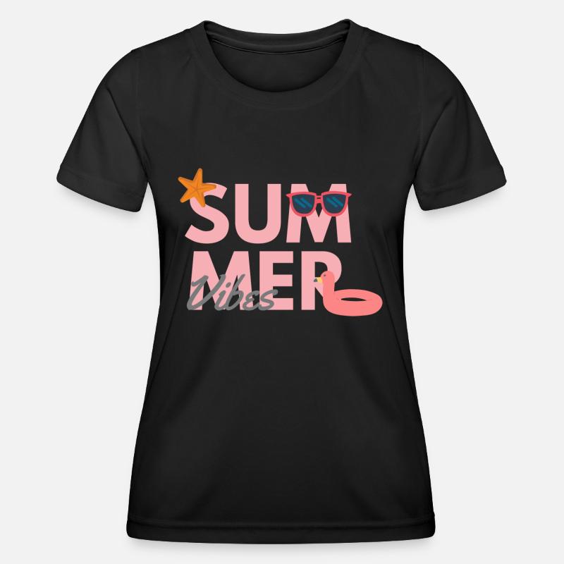 Summer Vibes - Women's Functional T-Shirt - black