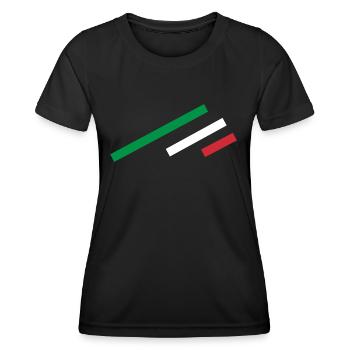 Italy Stripe - Women's Functional T-Shirt - black - Front - AI Model Female 172 light (172cm)