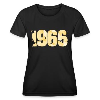 Jahr 1966 - Frauen Funktions-T-Shirt - Schwarz - Vorne - AI Model Female 172 light (172cm)