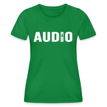 Audio Sound Engineering - Women's Functional T-Shirt - kelly green - Front - AI Model Female 172 dark (172cm)