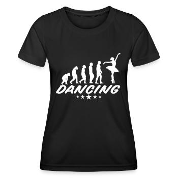 Dancing Dance Music - Frauen Funktions-T-Shirt - Schwarz - Vorne - AI Model Female 172 light (172cm)