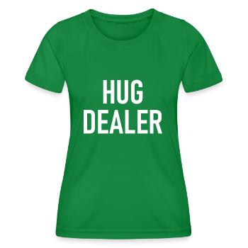 Hug Dealer - Hug - Hug - T-shirt sport Femme - vert - Devant - AI Model Female 172 dark (172cm)