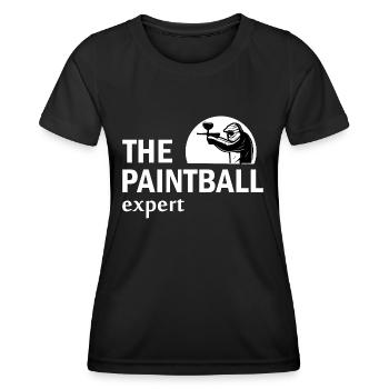 Paintball Airsoft - T-shirt sport Femme - noir - Devant - AI Model Female 172 light (172cm)