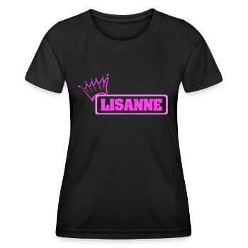Krone Lisanne - T-shirt sport Femme - noir - Devant - AI Model Female 172 light (172cm)