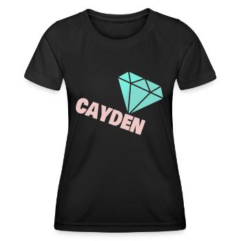 Noble Cayden - T-shirt sport Femme - noir - Devant - AI Model Female 172 light (172cm)