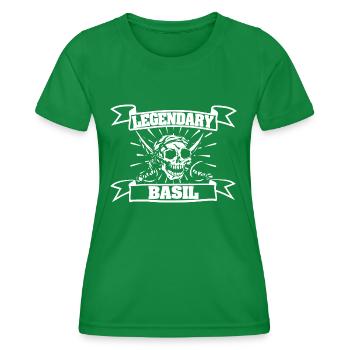 Basil - Women's Functional T-Shirt - kelly green - Front - AI Model Female 172 dark (172cm)