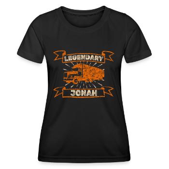 Gift for Jonah - Women's Functional T-Shirt - black - Front - AI Model Female 172 light (172cm)