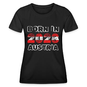 Austria 2028 - Frauen Funktions-T-Shirt - Schwarz - Vorne - AI Model Female 172 light (172cm)