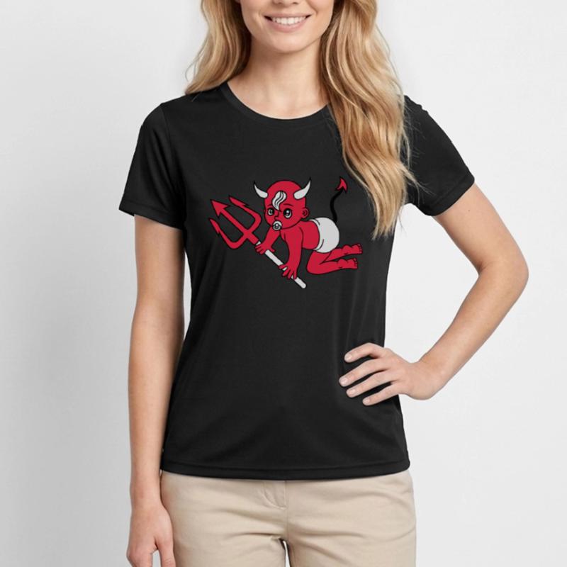 evil devil demon hell devil satan crawling pacifie Women's Functional T-Shirt