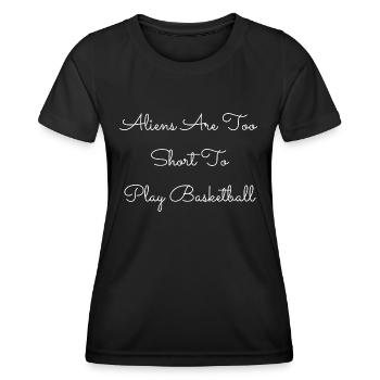 basket animation aba basketball basketball design - Frauen Funktions-T-Shirt - Schwarz - Vorne - AI Model Female 172 light (172cm)