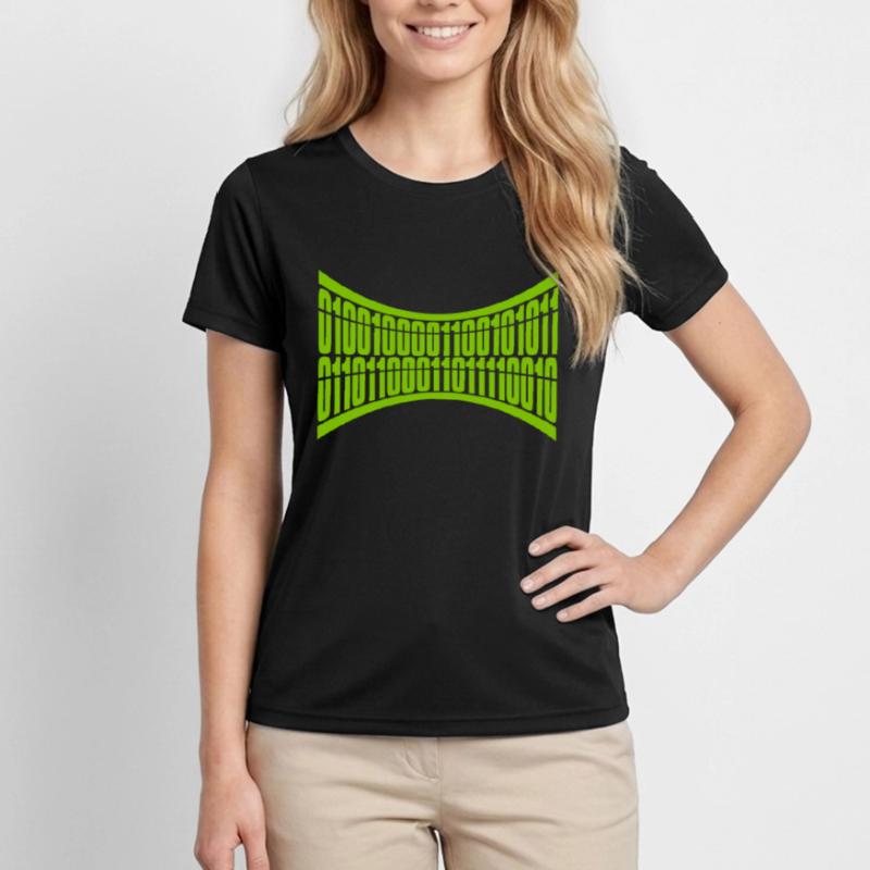 Binär Code Programm Sprache Frauen Funktions-T-Shirt