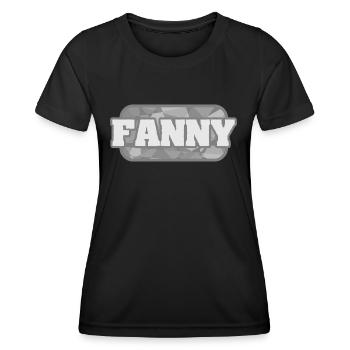 Natur für Fanny Gesundheit Bio - Frauen Funktions-T-Shirt - Schwarz - Vorne - AI Model Female 172 light (172cm)