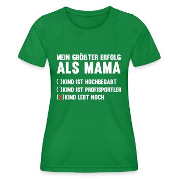 Mutter Muttertag Mama - Frauen Funktions-T-Shirt - Kelly Green - Vorne - AI Model Female 172 dark (172cm)