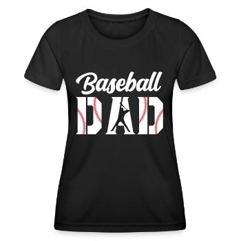 Baseball Dad Apparel Dad Baseball - T-shirt sport Femme - noir - Devant - AI Model Female 172 light (172cm)