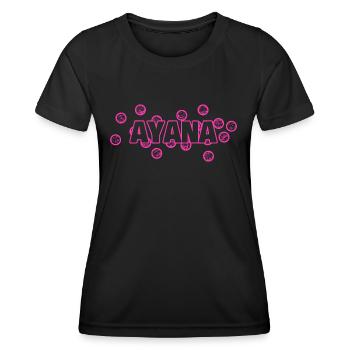 Cadeau pour Ayana - T-shirt sport Femme - noir - Devant - AI Model Female 172 light (172cm)