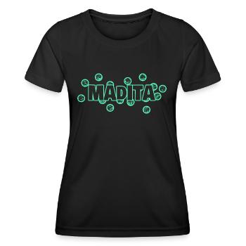 Lustig Madita - Frauen Funktions-T-Shirt - Schwarz - Vorne - AI Model Female 172 light (172cm)