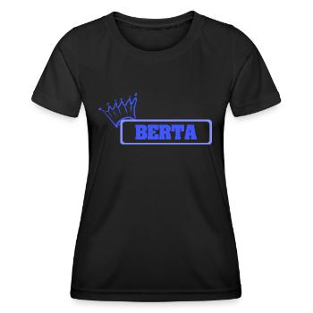 Geschenk für Berta - Frauen Funktions-T-Shirt - Schwarz - Vorne - AI Model Female 172 light (172cm)
