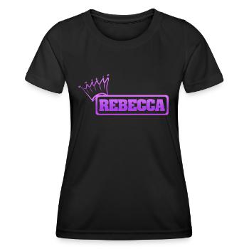 Sœur Rebecca - T-shirt sport Femme - noir - Devant - AI Model Female 172 light (172cm)