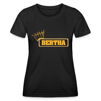 Name Bertha - Women's Functional T-Shirt - black - Front - AI Model Female 172 light (172cm)