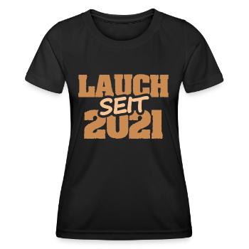 2021 - Frauen Funktions-T-Shirt - Schwarz - Vorne - AI Model Female 172 light (172cm)