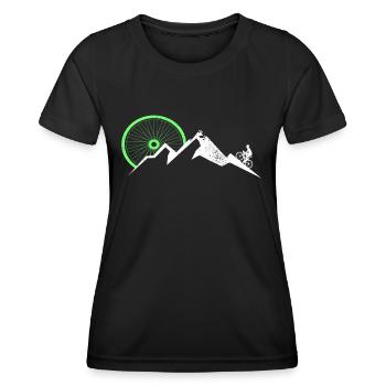 Vélo Cyclisme Montagne Montagne - T-shirt sport Femme - noir - Devant - AI Model Female 172 light (172cm)