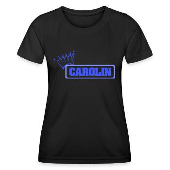 Schwester Carolin - Frauen Funktions-T-Shirt - Schwarz - Vorne - AI Model Female 172 light (172cm)