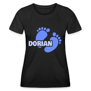 Geburt Dorian - Frauen Funktions-T-Shirt - Schwarz - Vorne - AI Model Female 172 light (172cm)