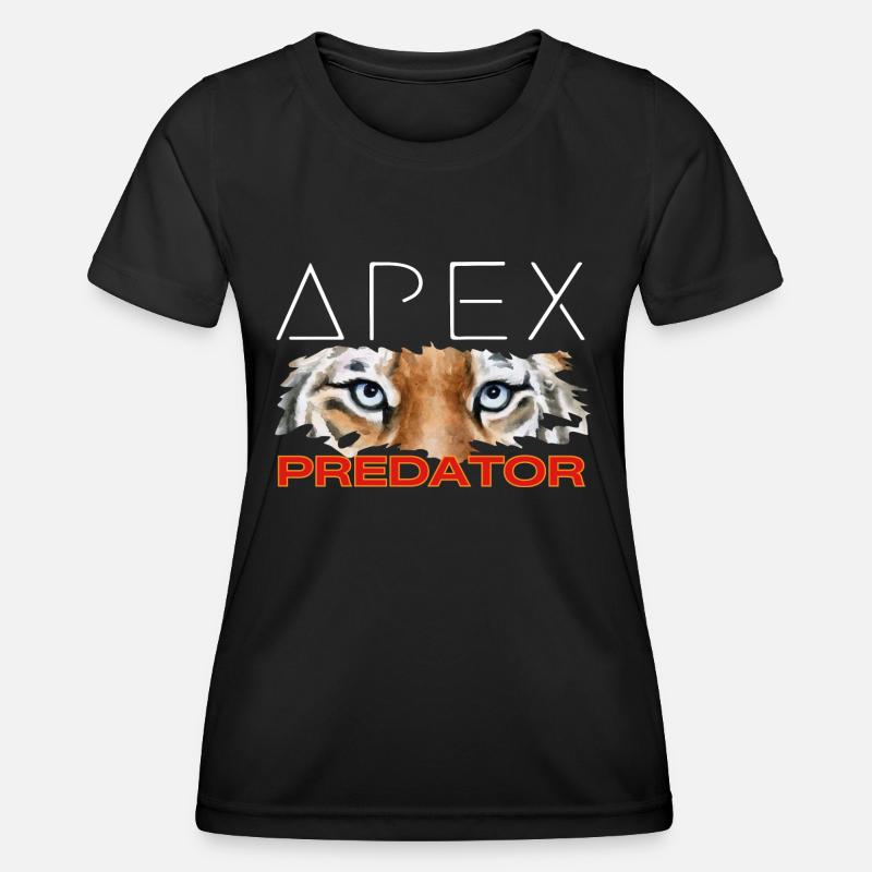 Apex Predator - Tiger Face Tee - Women's Functional T-Shirt - black