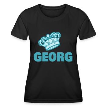 Vorname Georg - Frauen Funktions-T-Shirt - Schwarz - Vorne - AI Model Female 172 light (172cm)