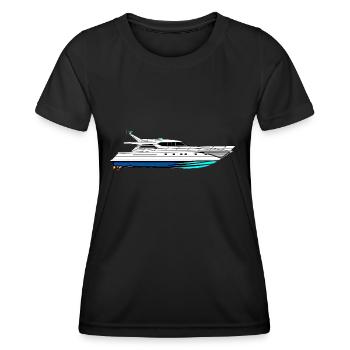 Bateau rapide - T-shirt sport Femme - noir - Devant - AI Model Female 172 light (172cm)