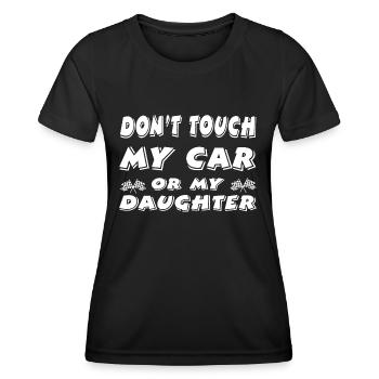 Auto - Frauen Funktions-T-Shirt - Schwarz - Vorne - AI Model Female 172 light (172cm)