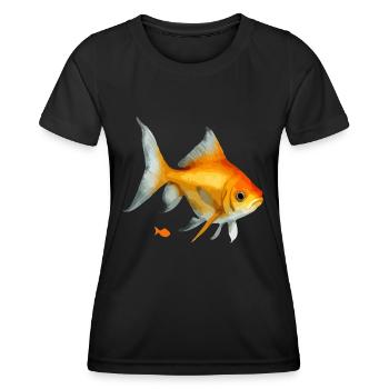 Goldfish - Women's Functional T-Shirt - black - Front - AI Model Female 172 light (172cm)