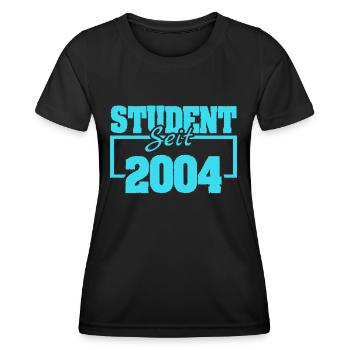 Jahr 2004 - Frauen Funktions-T-Shirt - Schwarz - Vorne - AI Model Female 172 light (172cm)
