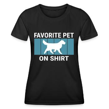 Chien de chasse - T-shirt sport Femme - noir - Devant - AI Model Female 172 light (172cm)