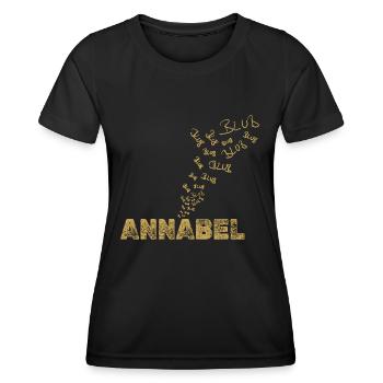 Geschenk für Annabel - Frauen Funktions-T-Shirt - Schwarz - Vorne - AI Model Female 172 light (172cm)