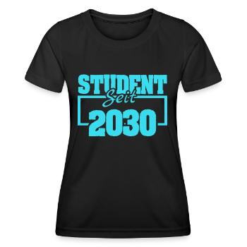 2030 - Women's Functional T-Shirt - black - Front - AI Model Female 172 light (172cm)