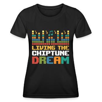 Chiptune Music Lover Groove zu den Bleeps und Bloo - Frauen Funktions-T-Shirt - Schwarz - Vorne - AI Model Female 172 light (172cm)