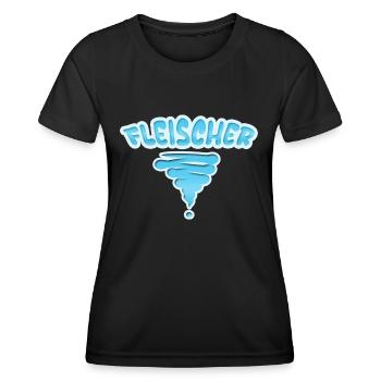 Beruf Fleischer - Frauen Funktions-T-Shirt - Schwarz - Vorne - AI Model Female 172 light (172cm)
