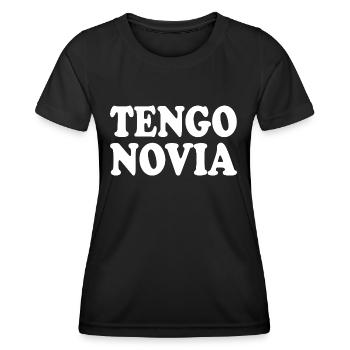Ich habe eine Freundin - Frauen Funktions-T-Shirt - Schwarz - Vorne - AI Model Female 172 light (172cm)