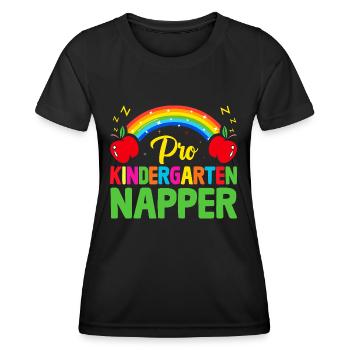 Pro Kindergarten Napper Schule Lehrer Schüler - Frauen Funktions-T-Shirt - Schwarz - Vorne - AI Model Female 172 light (172cm)