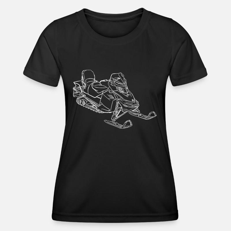 Snowmobile ski doo - Women's Functional T-Shirt - black