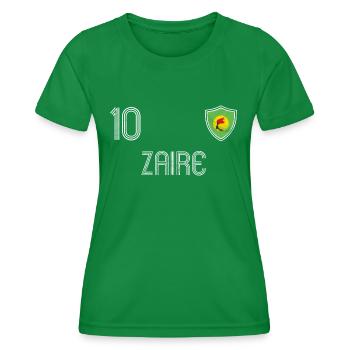 Zaire Fußball Mannschaft - Frauen Funktions-T-Shirt - Kelly Green - Vorne - AI Model Female 172 dark (172cm)