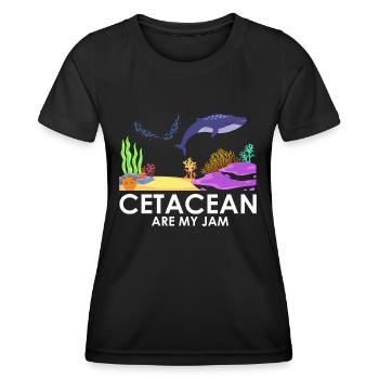 Zooologist Marine Biologist Marine Biology - Women's Functional T-Shirt - black - Front - AI Model Female 172 light (172cm)