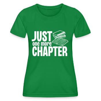 Nur noch ein Kapitel - Frauen Funktions-T-Shirt - Kelly Green - Vorne - AI Model Female 172 dark (172cm)