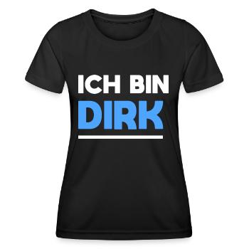 Dirk Name Spruch für stolze Dirks - Frauen Funktions-T-Shirt - Schwarz - Vorne - AI Model Female 172 light (172cm)